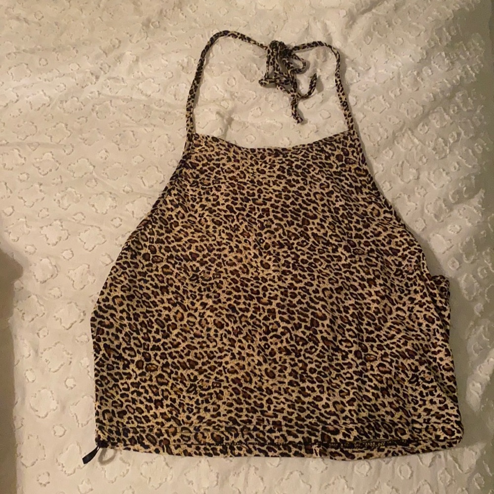 Cheetah Print Halter Top
